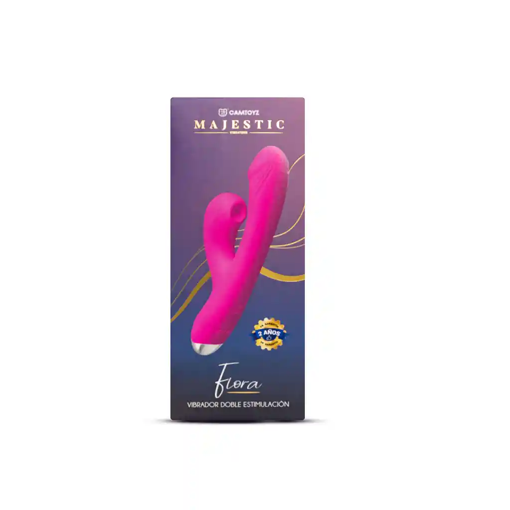 Vibrador Majestic Doble Estimulación Flora Camtoyz