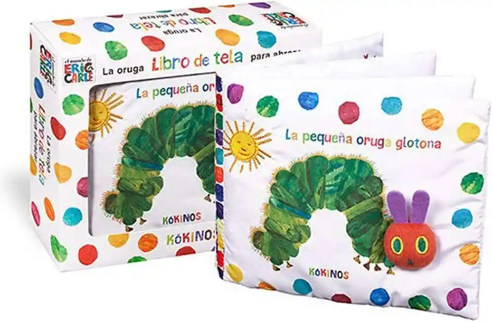 La Pequeña Oruga Glotona. Libro De Tela Para Abrazar