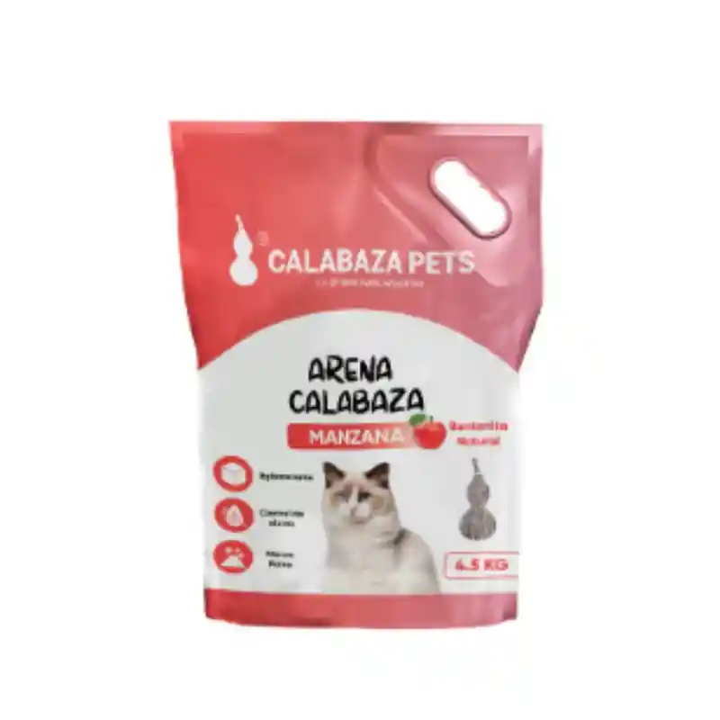 Arena Para Gatos Calabaza Manzana 4.5kg