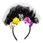 Diadema Catrina Frida Kahlo Velo Flores Mexicana Halloween