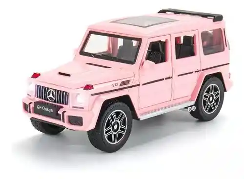 Carro Coleccionable Mercedes Benz Clase G63 Rosa Modelo Coche Juguete Fiesta Regalos, Colección