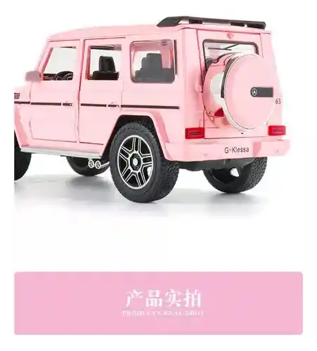 Carro Coleccionable Mercedes Benz Clase G63 Rosa Modelo Coche Juguete Fiesta Regalos, Colección