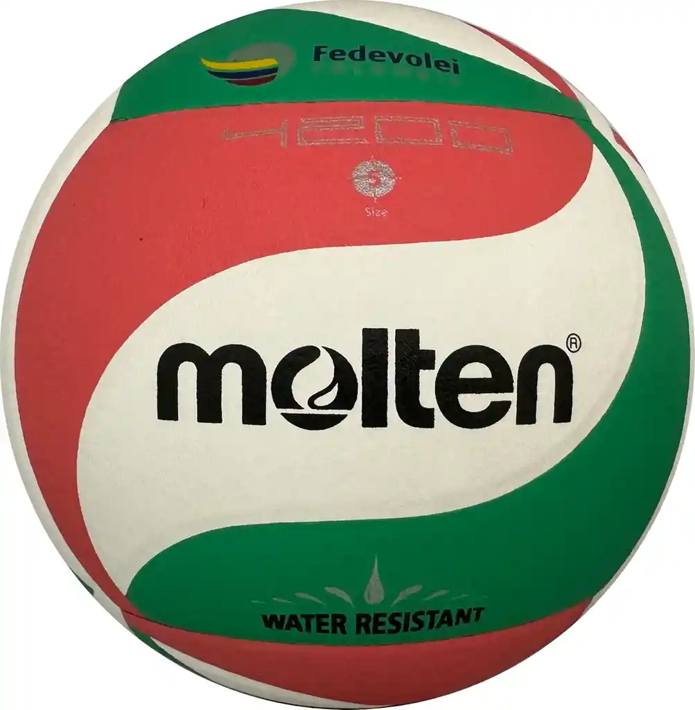 Balón De Voleibol Molten Laminado V5m4200/ Verde - Rojo