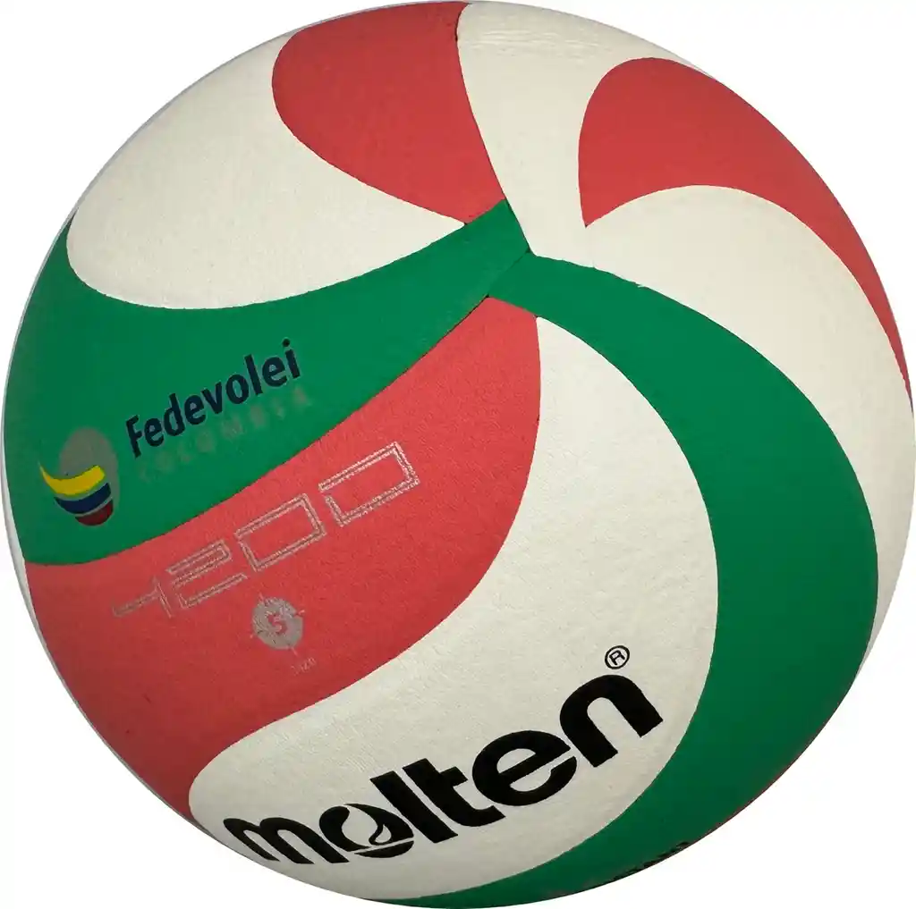 Balón De Voleibol Molten Laminado V5m4200/ Verde - Rojo