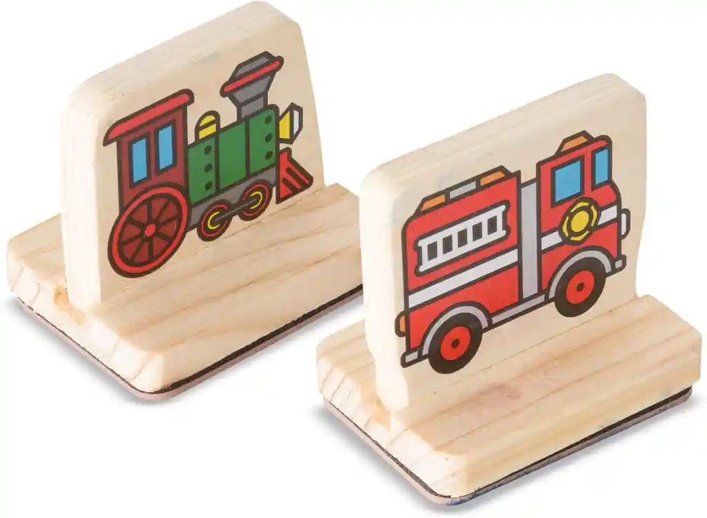 Set De Sellos De Madera Vehículos Melissa Doug Para Niños