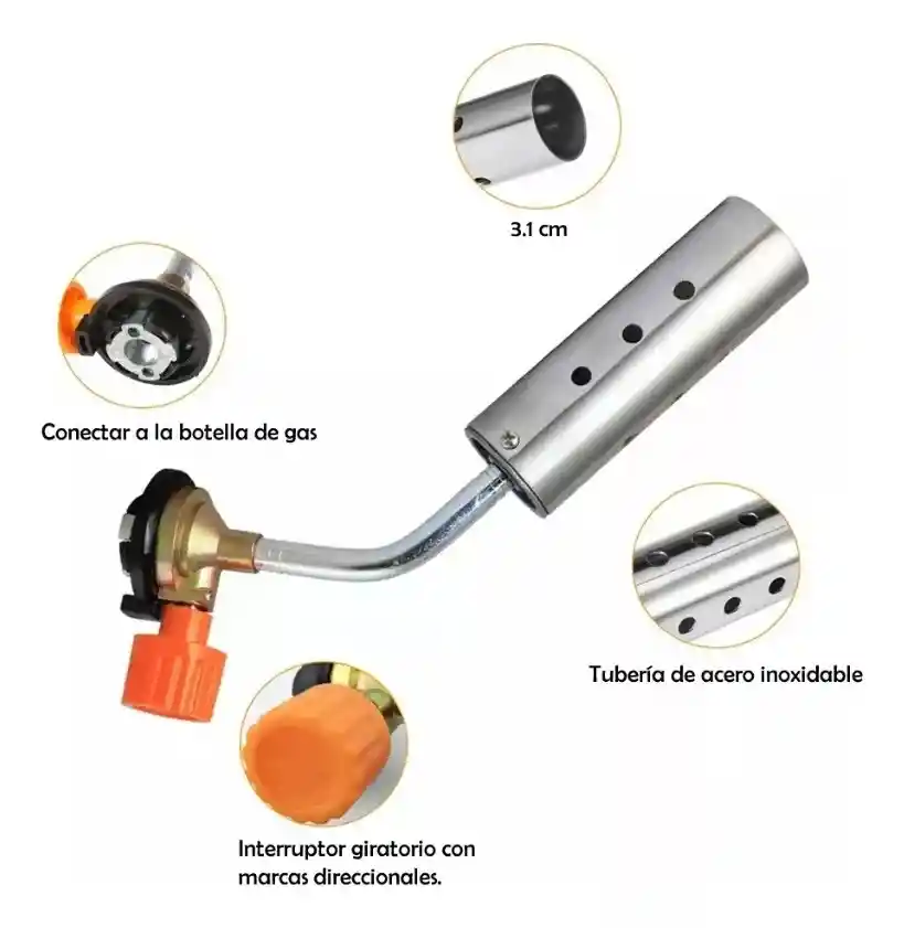 Antorcha Soplete De Gas Butano Para Soldadura Fl-sp03