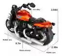 Moto Coleccionable Harley Roja Con Luz Y Sonido