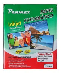 Papel Fotográfico Carta X 20 Hojas