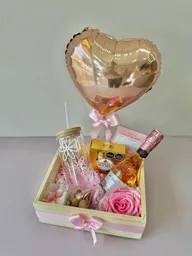 Rosa Preservada Ancheta Para Mujer Chocolates+ Termo