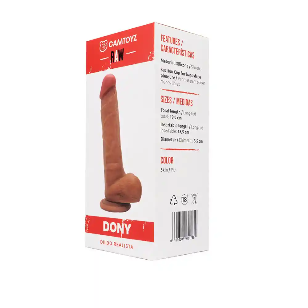 Dildo Realista Dony 18 Cm Camtoyz