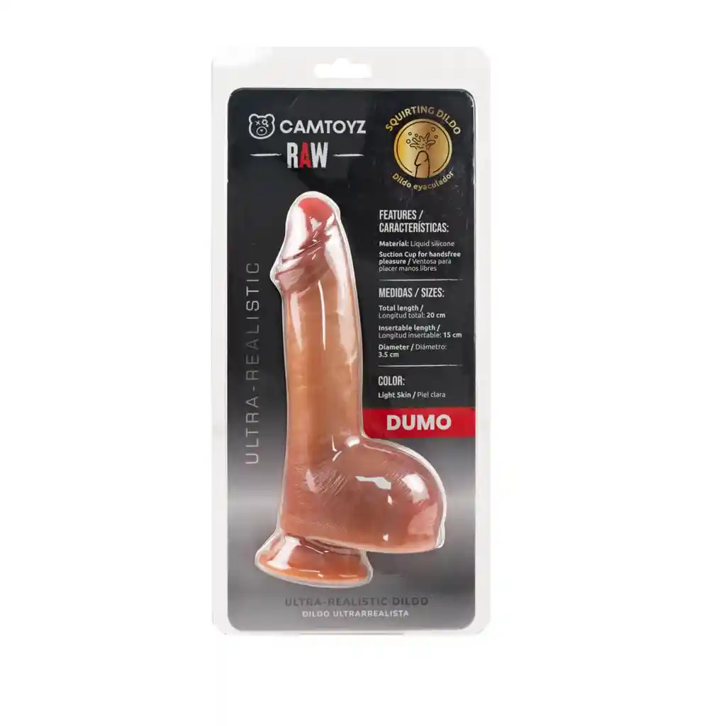 Dildo Ultra Realista Eyaculador Dumo 20 Cm Camtoyz