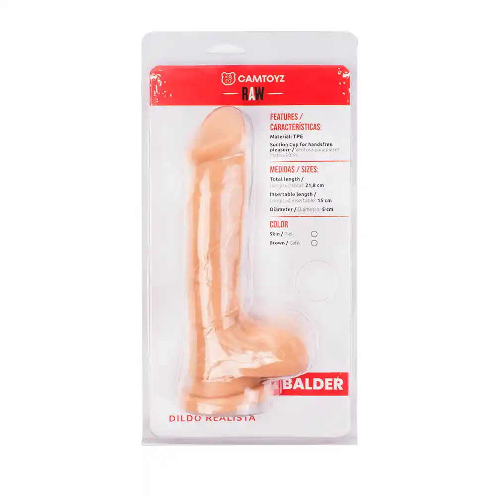 Dildo Realista Balder Piel 21,8 Cm Camtoyz