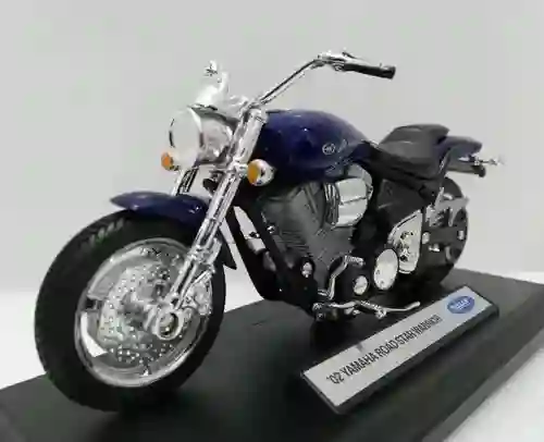 Moto Coleccionable Yamaha ´02 Road Star Warrior Azul