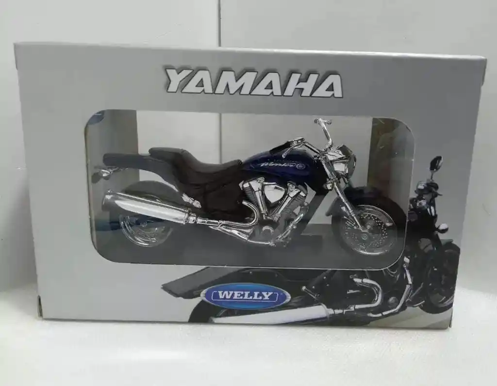 Moto Coleccionable Yamaha ´02 Road Star Warrior Azul