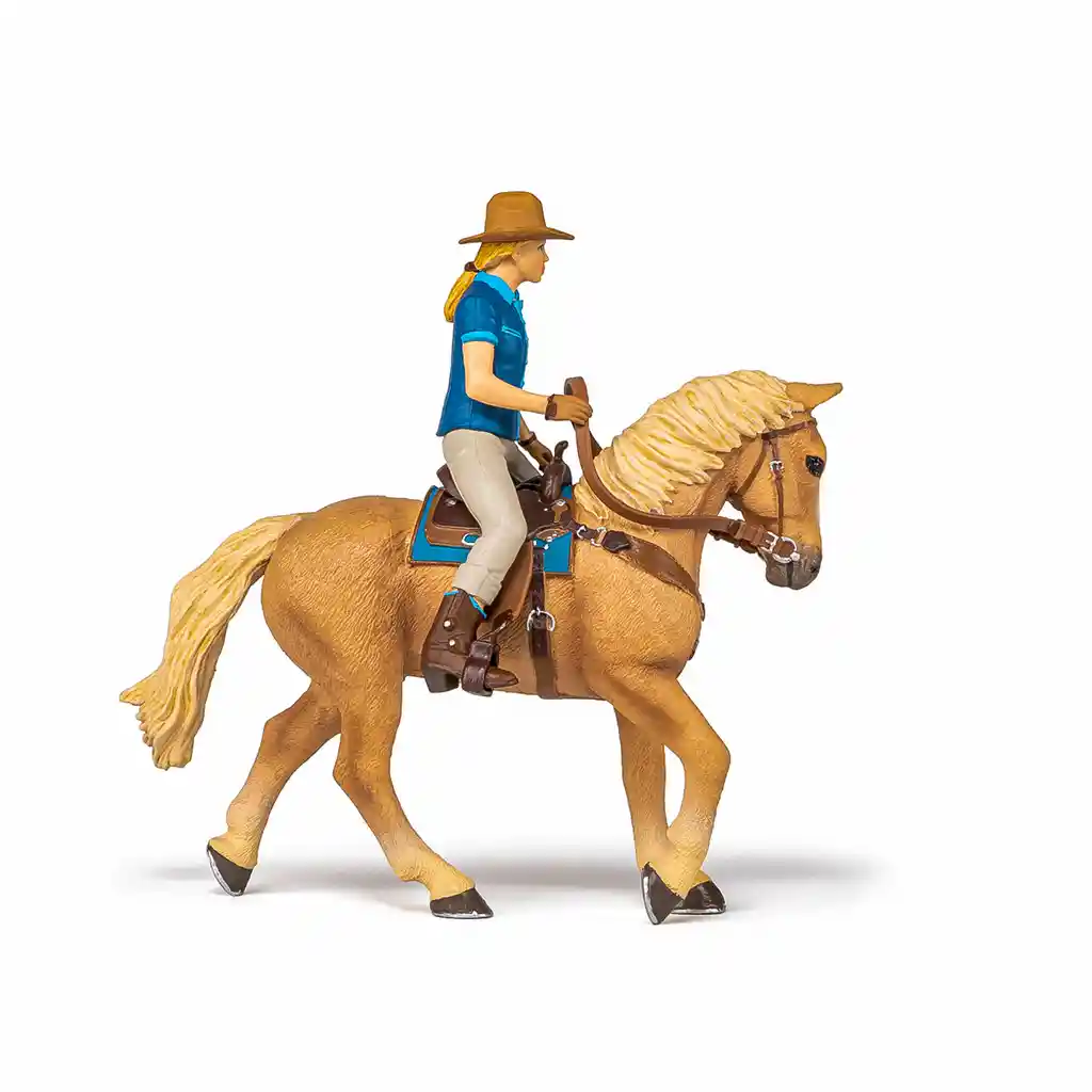 Juguete Figura De Caballo Y Jinete Detalladas Aventuras Niños