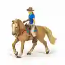 Juguete Figura De Caballo Y Jinete Detalladas Aventuras Niños