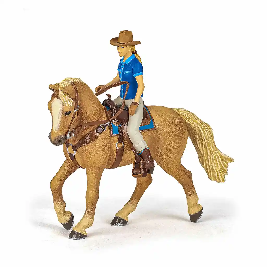 Juguete Figura De Caballo Y Jinete Detalladas Aventuras Niños