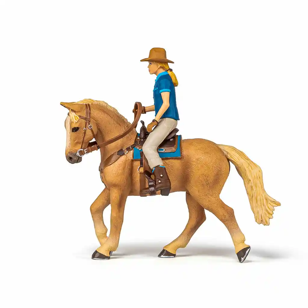 Juguete Figura De Caballo Y Jinete Detalladas Aventuras Niños