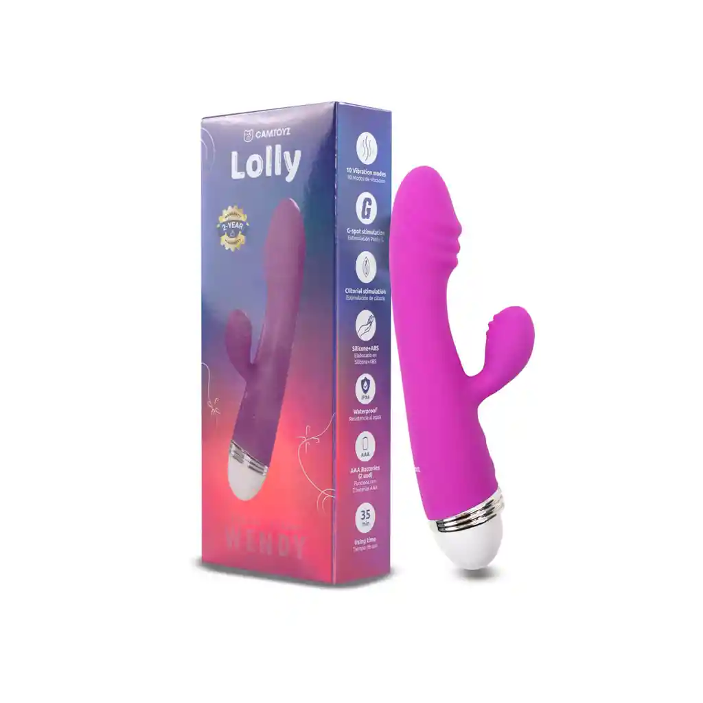 Vibrador Doble Estimulación Wendy 10 Modos De Vibración