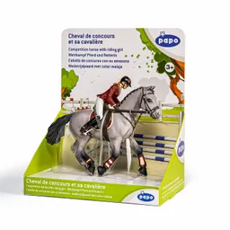 Juego Figura De Competencia Jinete Y Caballo Para Niños