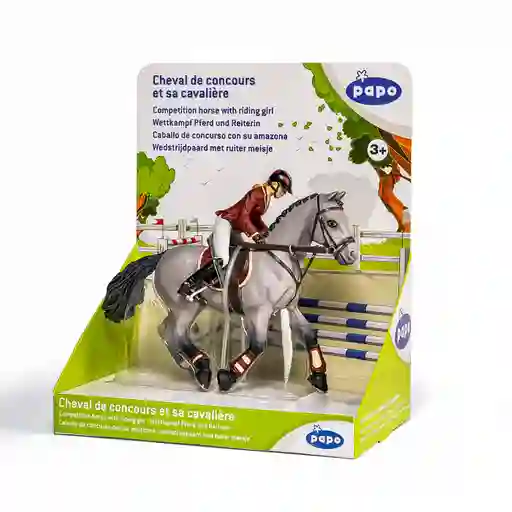 Juego Figura De Competencia Jinete Y Caballo Para Niños