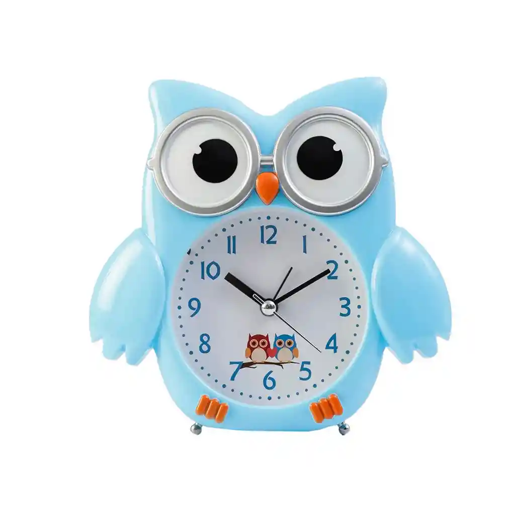 Reloj De Mesa Para Niñas (o) Buho Alarma + Bateria Deco