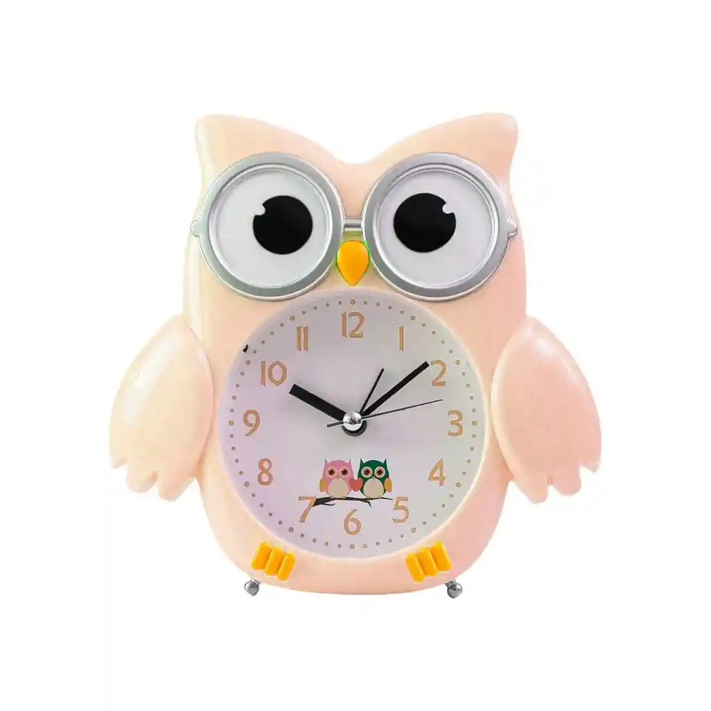 Reloj De Mesa Para Niñas (o) Buho Alarma + Bateria Deco