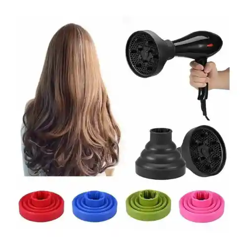 Difusor Adaptador Para Secador Rizos Pelo Cabello Plegable