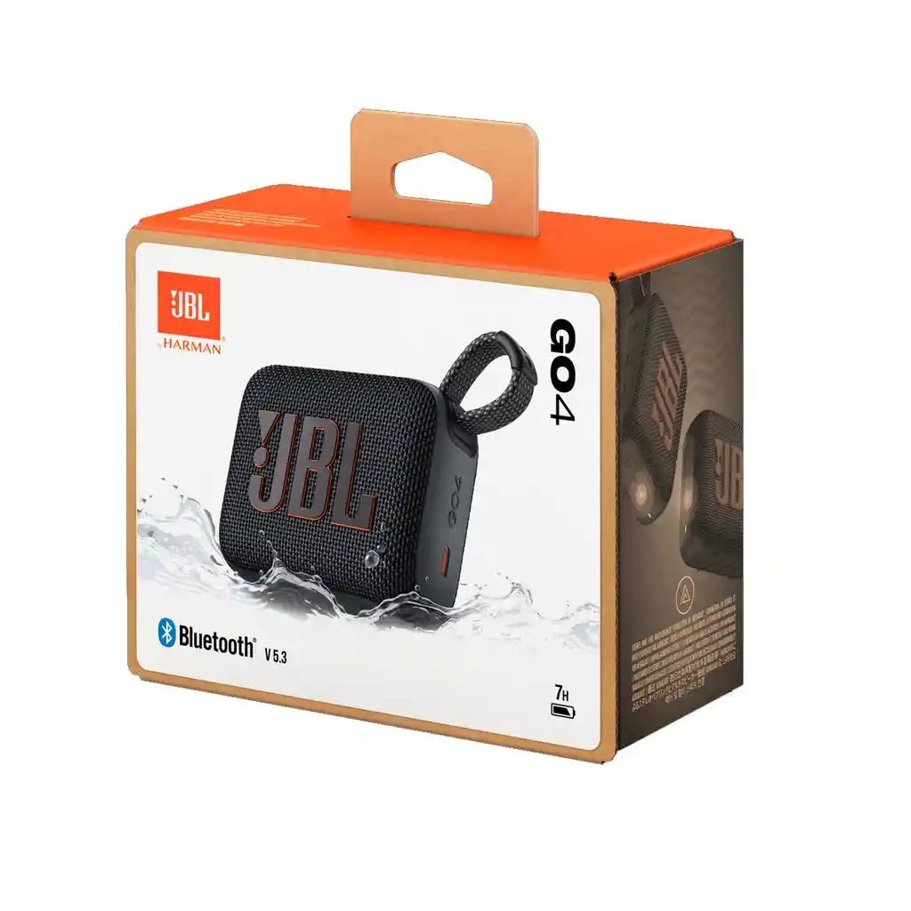 Jbl Go 4 Altavoz Portátil Bluetooth Resiste Polvo Agua, Blk