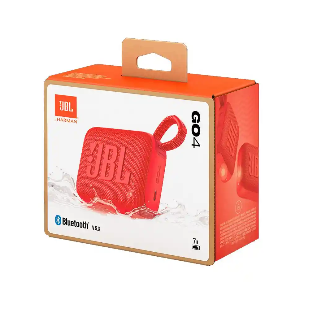 Jbl Go 4 Altavoz Portátil Bluetooth Resiste Polvo Agua, Red