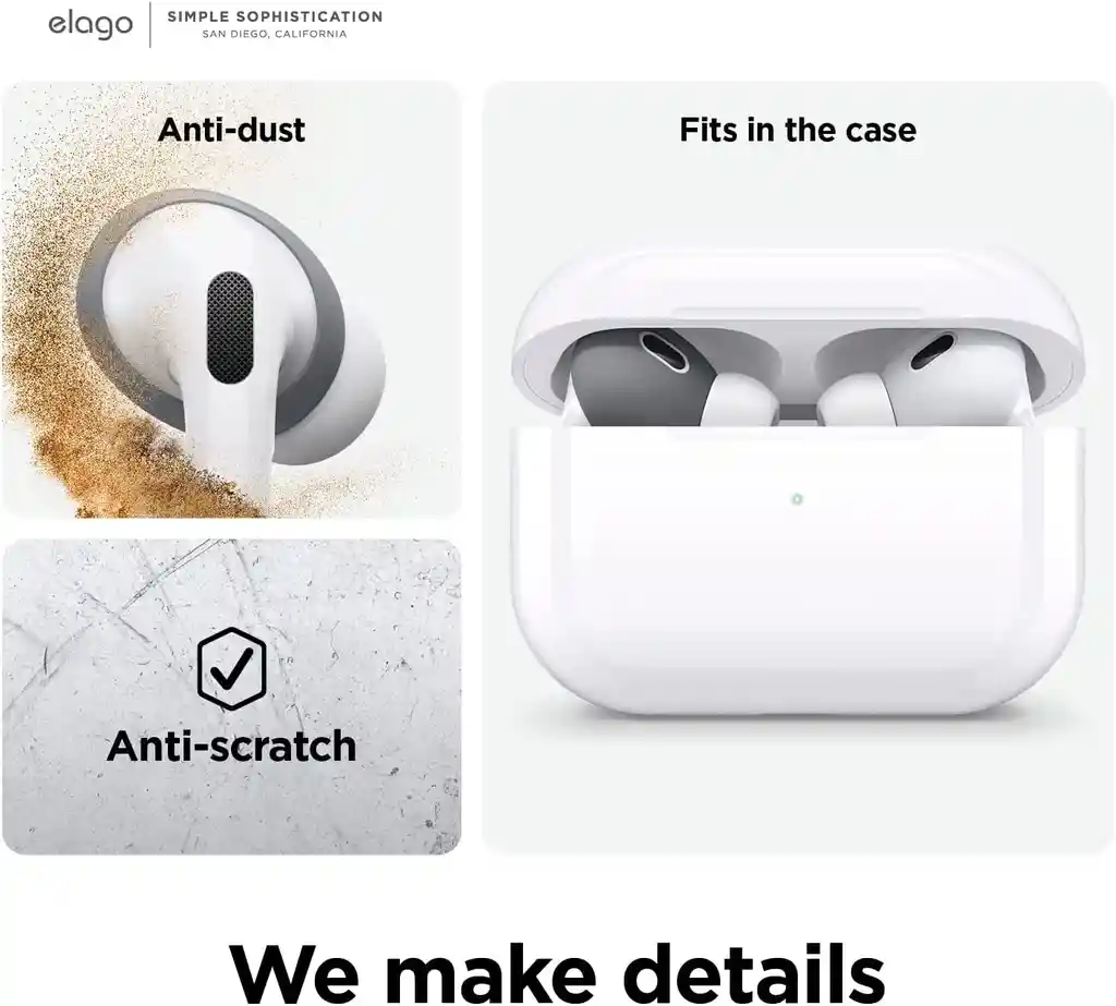 Elago Almohadillas De Silicona Para Airpods Pro 2 X2 Pares Colores