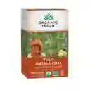 Organic India Tulsi Masala Chai, Alivia El Estrés Y Revitaliza, Apoyo Inmunológico - 18 Bolsitas (37.8 G)