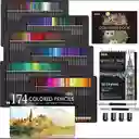 Kit De Dibujo Colores Profesionales 174 Und Shuttle Art