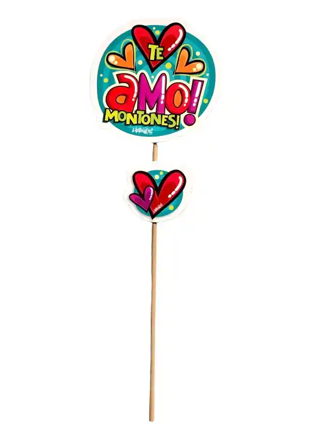 Pin Hablador Cumpleaños / Amor Y Amistad San Valentín. Mensaje: Te Amo Montones