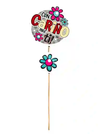 Pin Hablador Cumpleaños / Amor Y Amistad San Valentín. Mensaje: Con Cariño Para Ti