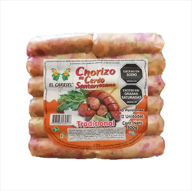 El Carriel Chorizo X 12 Und X 500 Gr