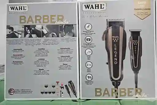 Combo Barber Whal Maquina De Motilar + Patillera