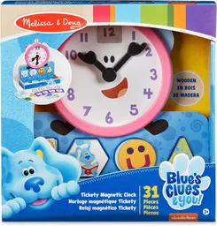 Juego Educativo Reloj Magnético De Pistas De Blue Niños