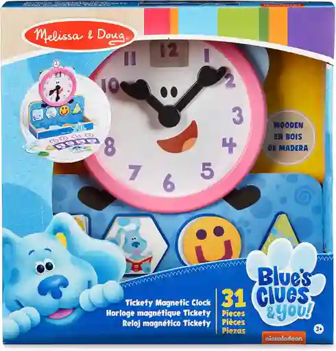 Juego Educativo Reloj Magnético De Pistas De Blue Niños