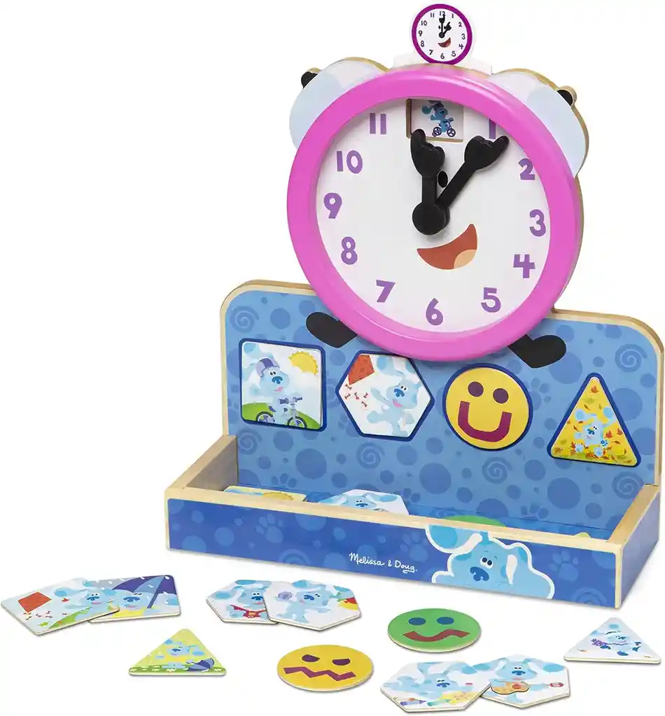 Juego Educativo Reloj Magnético De Pistas De Blue Niños