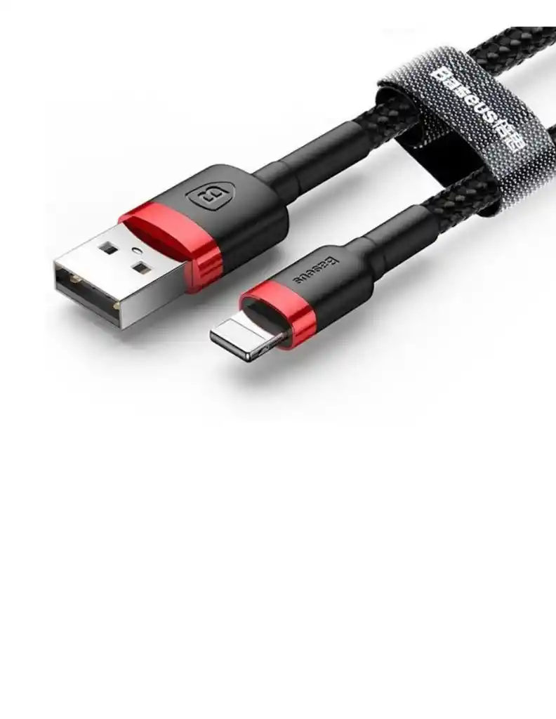 Cable Para Iphone - Ipad Reforzado Carga Rápida Uso Rudo 1m