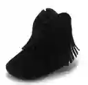 Zapatos Para Bebe Zapaticos Suela Blanda 6-12 M Tipo Vaqueros Negros