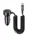 Cargador De Auto 60w Usams Usb A/c Con Cable Tipo C