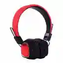 Heaphone Diadema Bluetooth Micrófono Estereo Music Bt- 019 Color Rojo