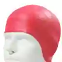 Gorro Natación Silicona Para Adulto Con Orejera - Rojo