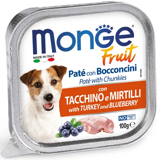 Gemon Alimento Para Perros Fruit Pate Pavo Y Arándanos X 100g