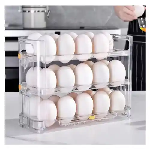 Caja De Almacenamiento Organizadora Para Huevos 30 Puestos