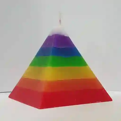 Vela Pirámide 7 Potencias Pequeña 9cm X 11cm)