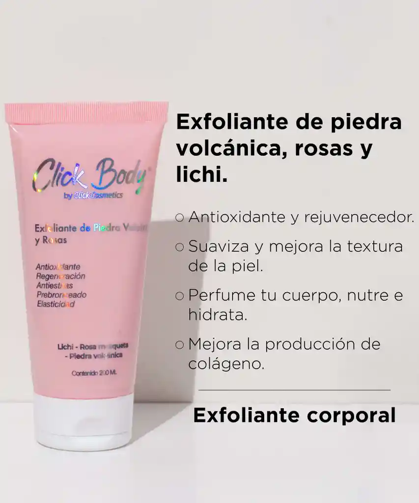 Exfoliante Corporal De Rosas Click