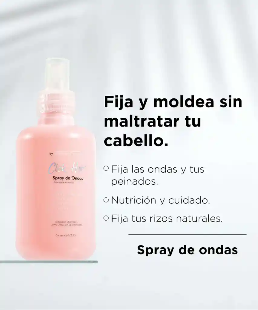 Spray Moldeador De Ondas Click